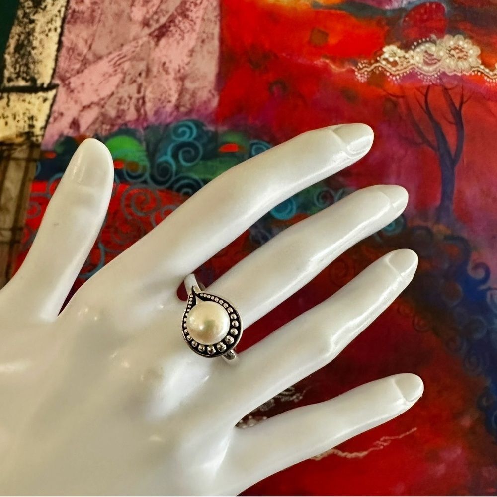 Honora Sterling Silver Cultured Pearl Ring
